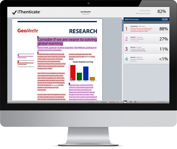 ithenticate plagiarism detection software